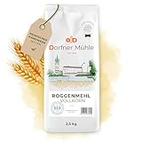 Roggenvollkornmehl [2,5kg] - Vollkornmehl aus Bayern für rustikale...