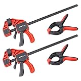 Gunpla 4 Stück Einhandzwinge und Federzwingen Set Spannweite 305 mm...