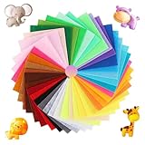 UKOFEW 40 Farben Filzstoff,10CM*10CM Filz zum Basteln,Bastelfilz...