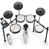 Alesis Nitro Max Kit Elektronische Schlagzeug mit Quiet Mesh Pads, 10' Dual...