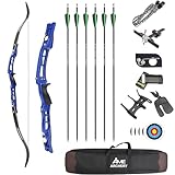 FQH 66'' Recurve Bogen Set ILF Abnehmbarer Bogen 20-40lbs Für Erwachsene &...