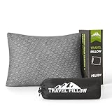 PEUJEW Reisekissen Komprimierbares Memory Foam Kissen, Travel Essentials...