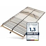 Sleepneo Lattenrost 140x200, 42 Latten, Ergonomischer 7-Zonen-Lattenrost...