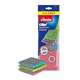 Vileda Glitzi Power-Inox Colors Schwamm, farbige Schwämme, Außenseite aus...
