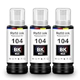 UniPlus Tinte 104 Kompatibel für Epson 104 Multipack Schwarz...