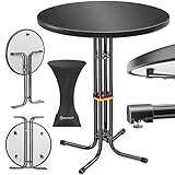 KESSER® Gastro Stehtisch klappbar Bistrotisch | Pulverbeschichtete...