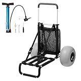 VEVOR Strandkarre Bollerwagen Sandwagen, Strandwagen 74,84 kg Tragkraft,...
