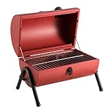 QGKYXT Tragbarer Holzkohlegrill, Smokergrill, Outdoor-Kochgrill, Camping,...