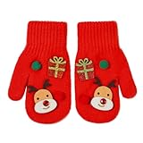 Niedliche Cartoon Kinderhandschuhe Weihnachtliche Fäustlinge Winter...