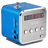 Hipipooo Mini Speaker Music Music Player tragbarer FM -Radio Support Micro...