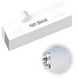 100 Stück Abheftvorrichtung Selbstklebend Heftstreifen 105×30 mm 4 Loch...