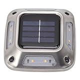 Spacnana Wasserdichte LED Solar Ground Light 8 LEDs Warmes Licht Im Freien...