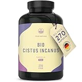 Bio Cistus Incanus - 270 Kapseln mit Polyphenolen - 1500mg hochdosierte...