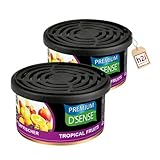 h2i Premium Duftdose Tropical Fruits (2er Pack) | Auto Lufterfrischer |...