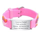 Notfallarmband Kinder SOS Armband Silikon - Personalisiertes Wasserfest...