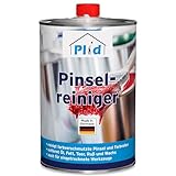 Plid® Pinselreiniger 1L [FARBLOS & GERUCHSMILD] - Pinsel Reiniger für...