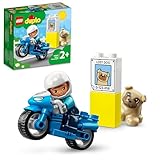 LEGO 10967 DUPLO Polizeimotorrad, Polizei-Spielzeug für Kleinkinder ab 2...