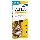 AdTab Floh- und Zeckenschutz für Katzen von über 2 bis 8 kg,...