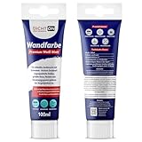 DICHTON Wandfarbe Ausbessern weiß mit Schwamm 100ml Tube einfaches...