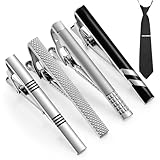 Banjiabb 4 Stck Herren Krawattennadel, Silber, Edelstahl, Klassisch,...