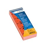 HERMA 4892 Nummernblock Zahlen 1-500, doppelt, 500 Stück, 56 x 28 mm,...