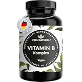 Vitamin B Komplex hochdosiert - Alle 8 B-Vitamine (B1, B2, B3, B5, B6, B7,...