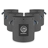 AC Infinity Stofftöpfe 26,5 Liter – 5er-Pack hochbelastbare,...