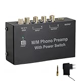 AIFIZO Phono Vorverstärker Plattenspieler, Plattenspieler Schwarz...