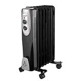 Gutfels HR 32007 sw Öl-Radiator | 3 Heizstufen | 7 Rippen | 1500 Watt...