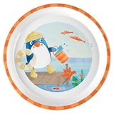 HABA Kinderteller Pinguin – Praktischer Melamin-Teller mit Pinguinmotiv...