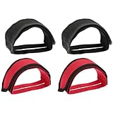 4 Stück Pedalriemen Fahrrad, Pedal-Zehenriemen für Fahrräder, Band für...