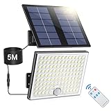 Realky Solarlampen für Außen mit Fernbedienung,Außenlampe mit...