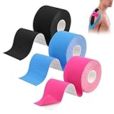 3 Rollen Kinesiotapes, Kinesiologie Tape, Kinesio Tape, Kinesiology Tape,...