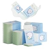 50 Stück Erfrischungstücher Feuchte Waschlappen Einzeln Verpackt,...