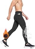 BALEAF Herren Winter Kompressionshose Lang Wasserabweisend Thermo Laufhose...