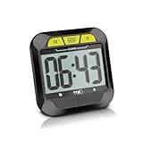 TFA Dostmann Digitaler Kurzzeitwecker & Stoppuhr 38.2054.01 – 99-Minuten...