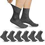 Aomig Diabetikersocken 6Paar Socken Herren Ohne Gummibund Diabetiker Socken...