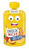 Bebivita Drück mich! Quetschbeutel Apfel-Pfirsich-Mango mit Keks, 6er Pack...