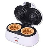 StarBlue Doppelte Waffelschüsseln, Weiß, Schüsselformen belgische...