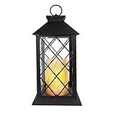 Eaxus® Laterne mit warmweißer LED Kerze. Garten & Wohnzimmer Deko Lampe...