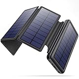 iPosible Solar Powerbank 26800mAh,Power Bank mit 4 Faltbar Externes...