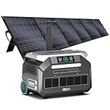 IEE 3200W Tragbares powerstation P3200 mit 500W Solarpanel, 2048Wh...