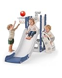 Hominewti Kinder Rutsche, 5-in-1 Indoor Outdoor Rutsche, Kinderspielplatz...