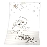 Herding Fynn Babydecke, Lieblingsmensch Motiv, 75 x 100 cm,...