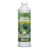 bio-chem Sanitärflüssigkeit für Campingtoilette - 1 L inkl. Dosierbecher...
