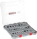 Bosch Professional 30tlg. Fräser Set Mixed (für Holz, Zubehör...