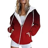 Clothes Damen Hoodie Mit Kapuze Sweatjacke Damen Mit Kapuze Softshelljacke...