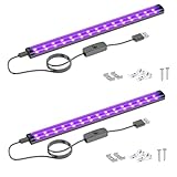 Onforu 10W Schwarzlicht Röhre, USB 28 cm Schwarzlichtlampe, 385-400 nm UV...