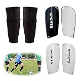 FIBOGOUP 2 Paar Schienbeinschoner Fussball Kinder und Herren - Mit...