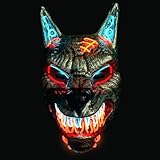 Original Cup Wolfman LED-Maske | Premium-Qualität | Hartplastik | 3...